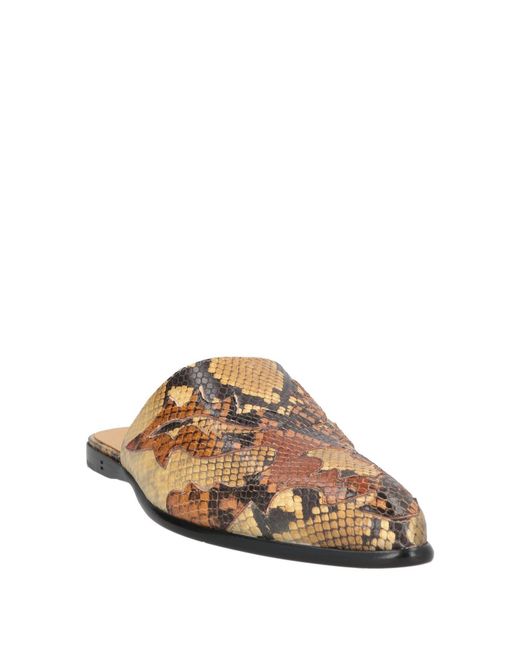 Bally White Sand Mules & Clogs Goat Skin for men