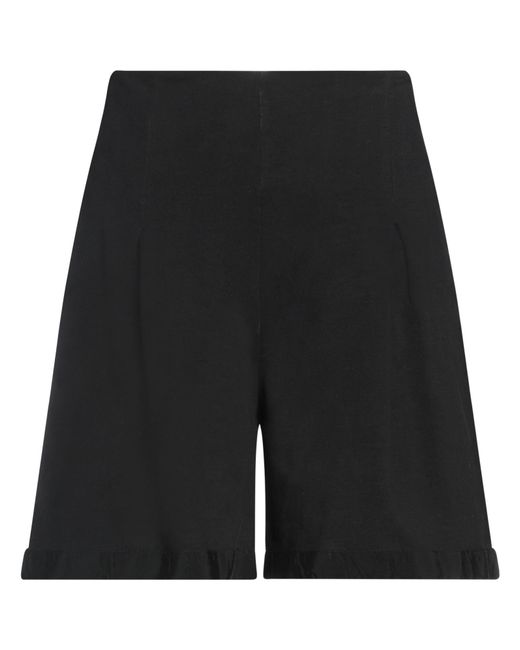 ALESSIA SANTI Black Shorts & Bermuda Shorts