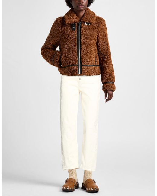 Dondup White Pants Cotton, Lyocell, Elastane