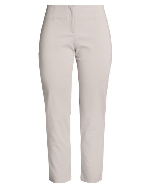 Les Copains Gray Pants Cotton, Polyamide, Elastane