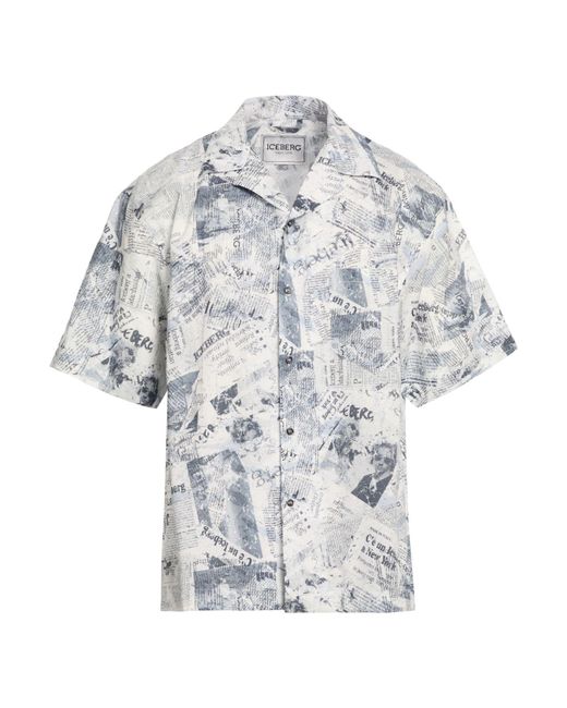 Camisa Iceberg de hombre de color White