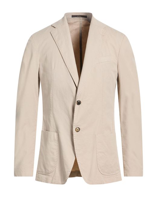 Windsor. Natural Blazer Cotton, Elastane for men