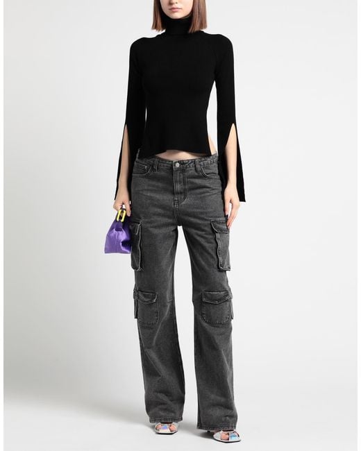 Akep Black Turtleneck Viscose, Polyester, Polyamide