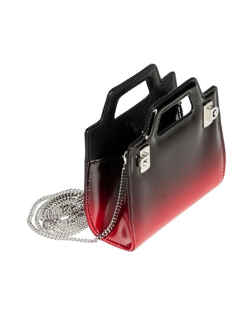 Ferragamo Red Handbag Calfskin