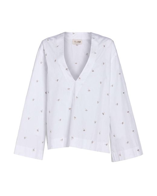 The Attico White Top Cotton, Polyester