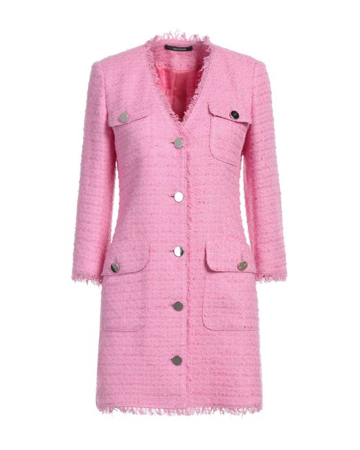 Tagliatore 0205 Pink Overcoat & Trench Coat