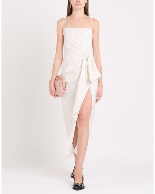 MSGM White Midi Dress
