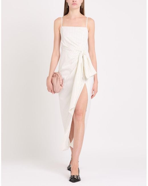 MSGM White Midi Dress