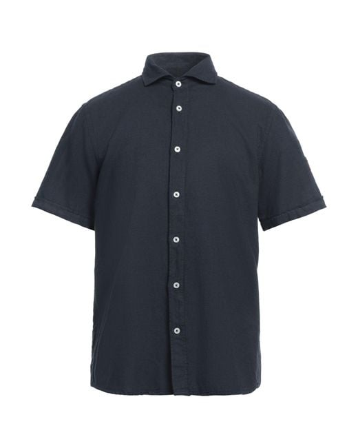 Cooperativa Pescatori Posillipo Blue Shirt for men