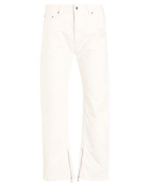 Off-White c/o Virgil Abloh White Jeans Cotton, Elastane for men