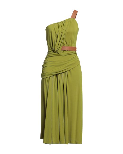 Alberta Ferretti Green Midi Dress