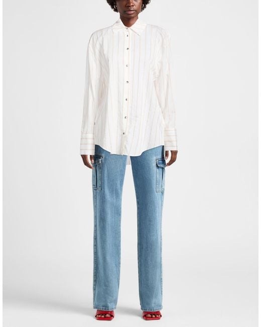 Jijil White Shirt Viscose, Polyamide, Polyester