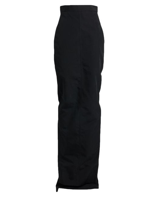 Rick Owens Black Maxi Skirts