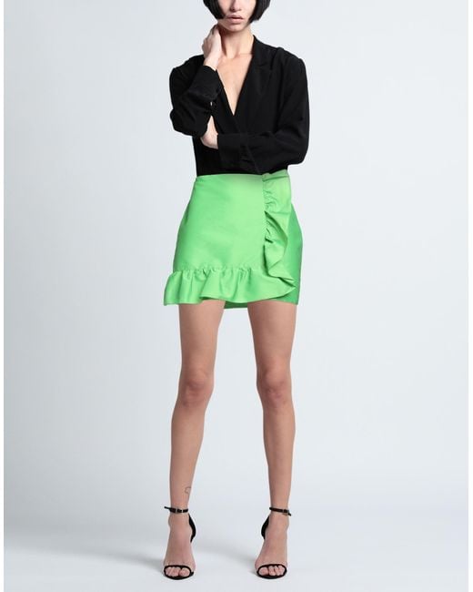 Sandro Green Mini Skirt