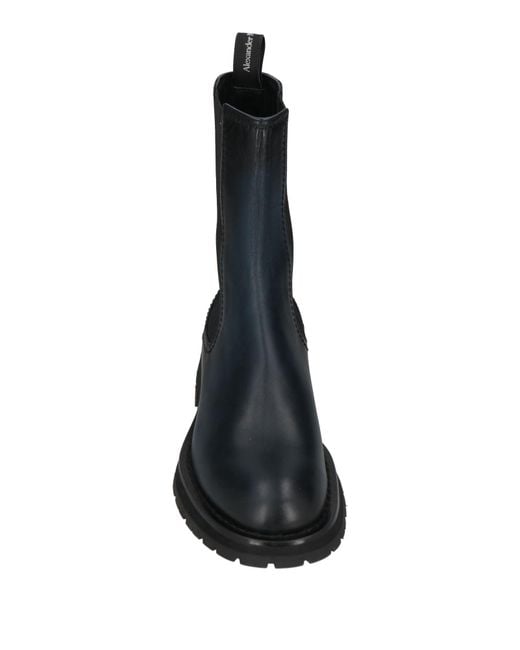McQueen Black Boot Soft Leather for men