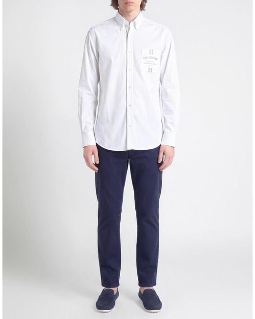 Paul & Shark White Shirt Cotton for men