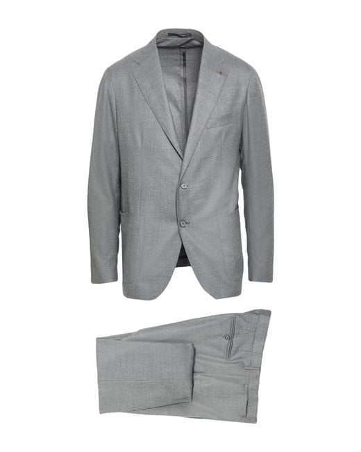 Tagliatore Gray Suit Virgin Wool for men