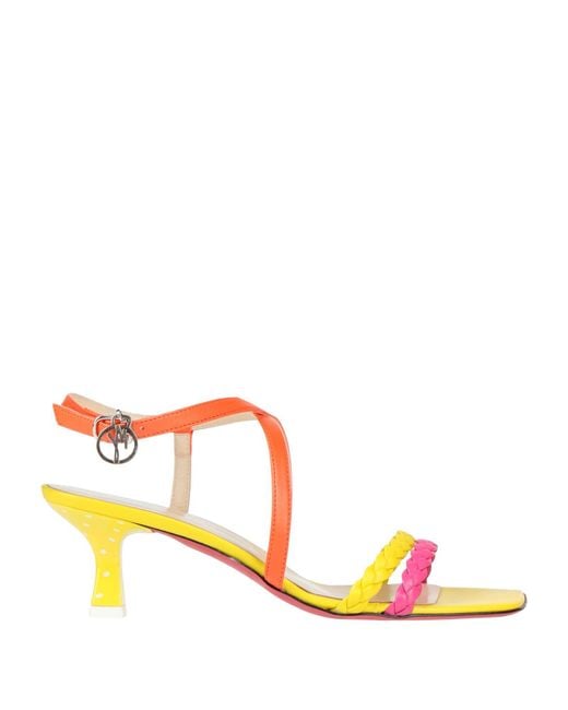 Manila Grace Pink Fuchsia Sandals Synthetic Fibers