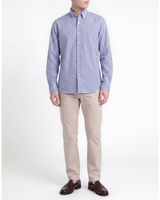 Robert Friedman Blue Shirt Cotton for men