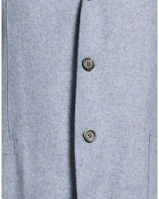Eleventy Blue Blazer Wool, Polyamide for men