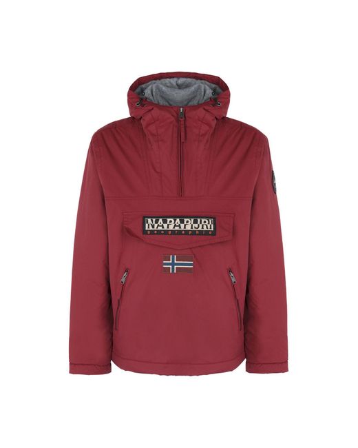 red napapijri jacket