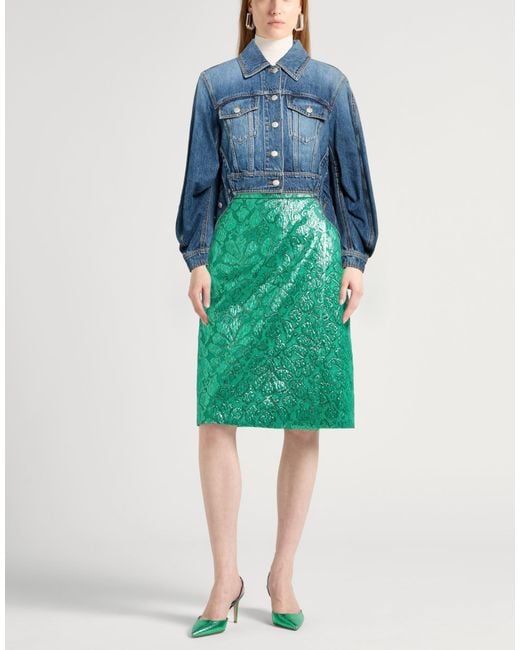 McQueen Blue Denim Outerwear Cotton