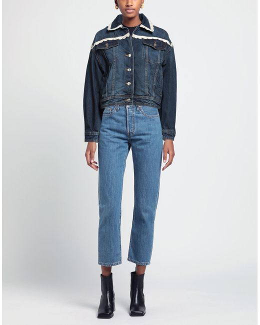 Maje Blue Denim Outerwear