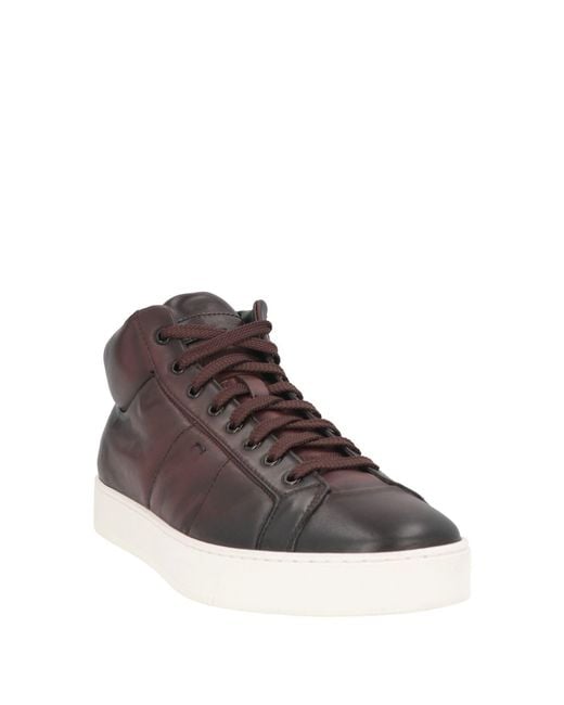 Santoni Brown Trainers for men