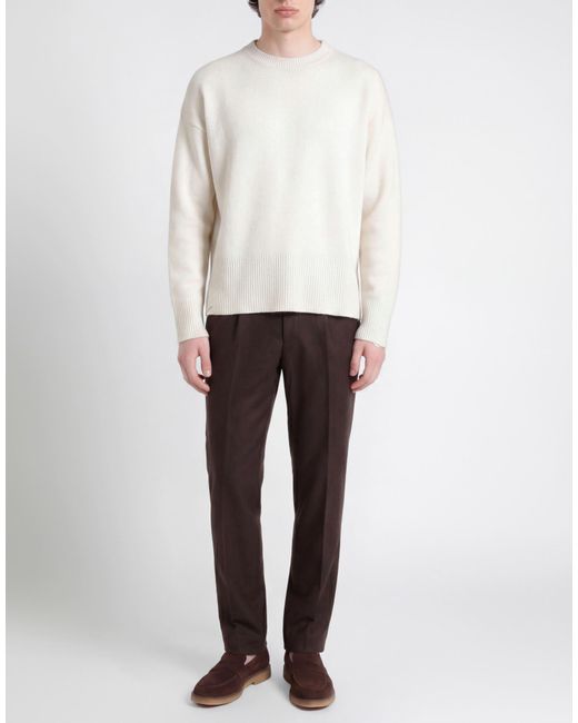 Roberto Collina White Sweater Merino Wool, Cashmere for men
