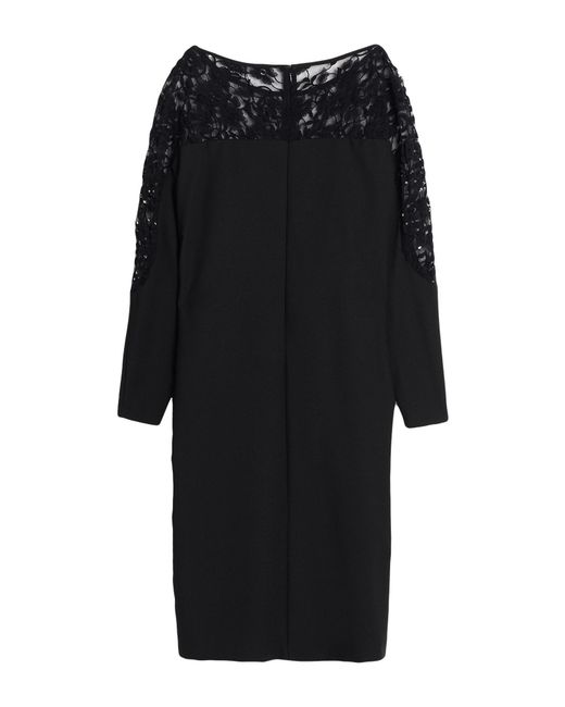 Blugirl Blumarine Black Midi Dress Polyamide, Polyester, Viscose, Elastane