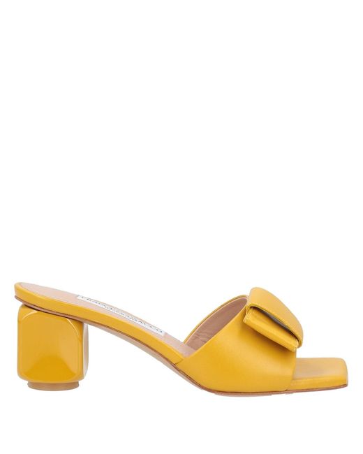 FRANCESCO SACCO Yellow Sandals