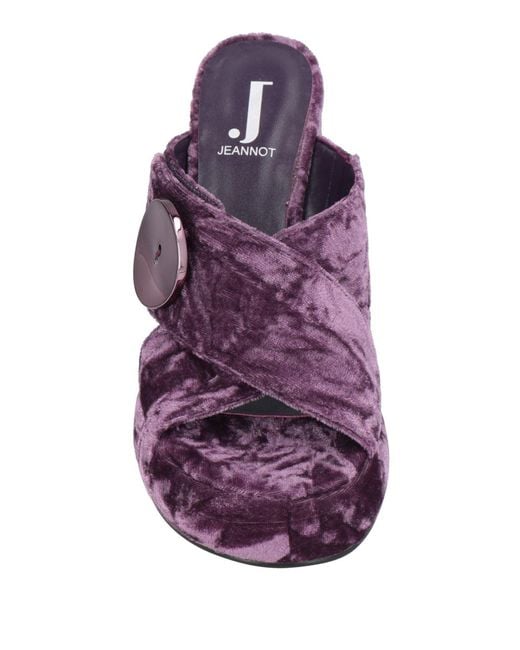 Jeannot Purple Sandals