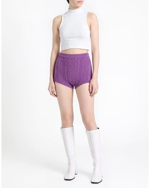 DES_PHEMMES Purple Shorts & Bermuda Shorts