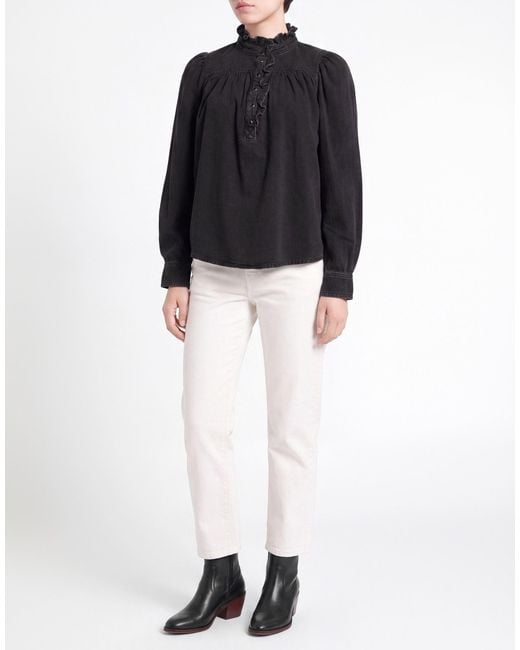 Ba&sh Blue Top Cotton