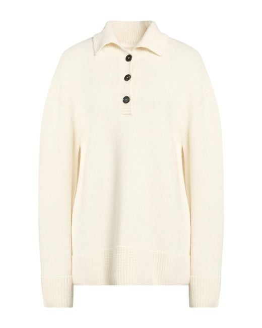 Liviana Conti White Ivory Sweater Cashmere, Polyamide