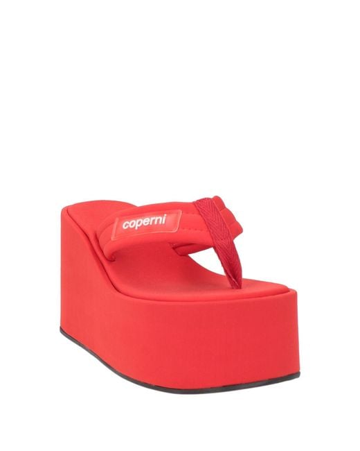 Coperni Red Thong Sandals