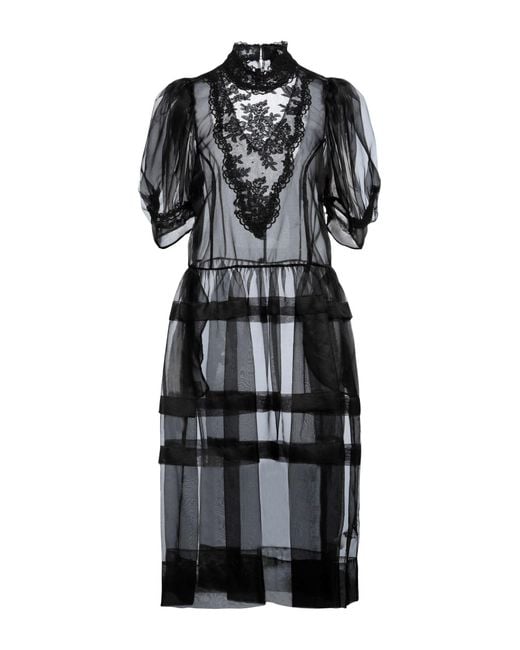Simone Rocha Black Midi Dress