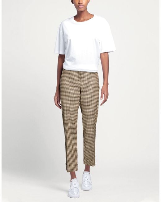 P.A.R.O.S.H. Natural Sand Pants Virgin Wool, Elastane