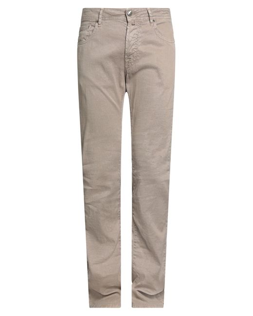 Jacob Cohen Gray Jeans Linen, Cotton, Elastane for men