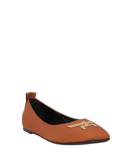 MCM Brown Ballet Flats
