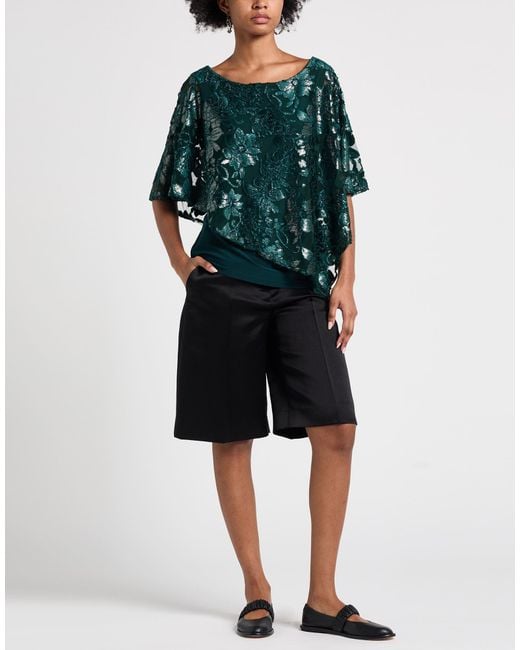 FRANK LYMAN Green Top Polyester, Nylon, Elastane