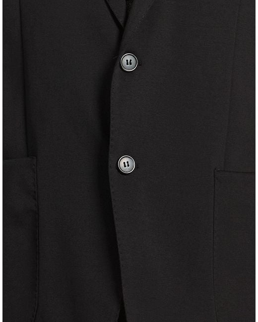 Exte Black Blazer Cotton, Nylon, Elastane for men