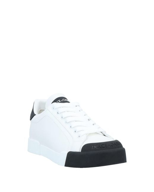 Dolce & Gabbana White Sneakers Soft Leather