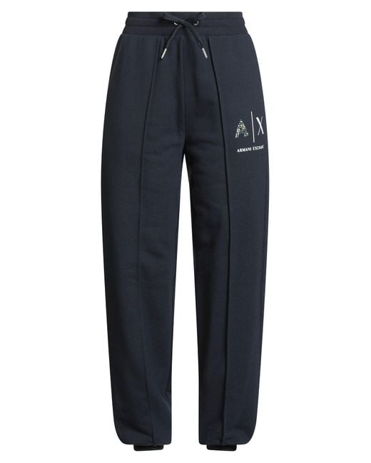 ARMANI EXCHANGE Blue Midnight Pants Cotton, Polyester