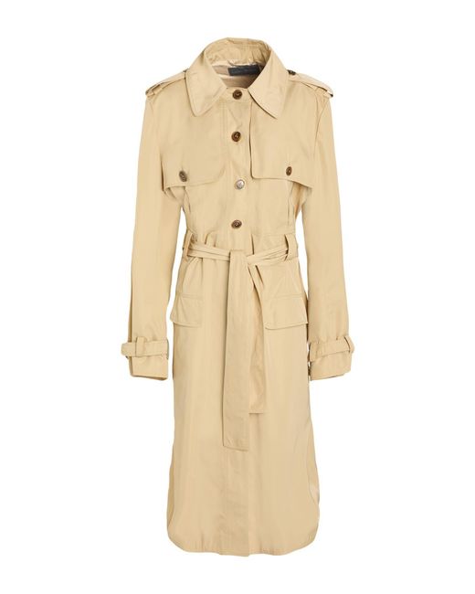 Alberta Ferretti Natural Overcoats & Trench Coats