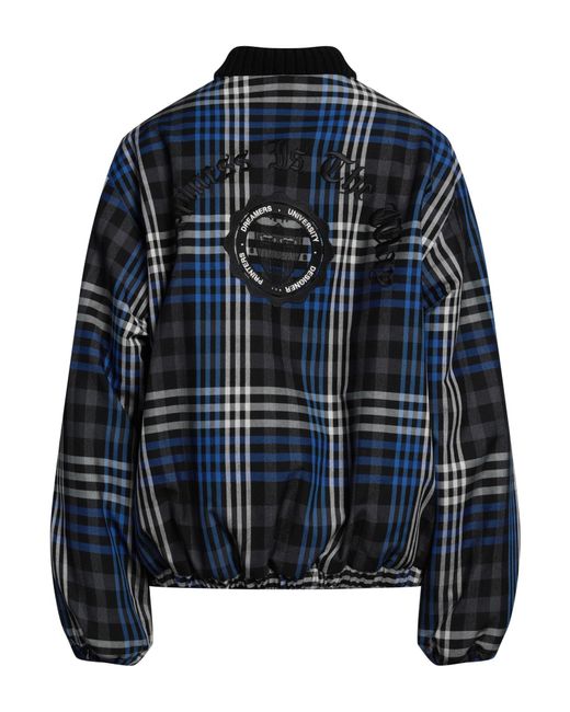 MSGM Blue Jacket Polyester, Cotton