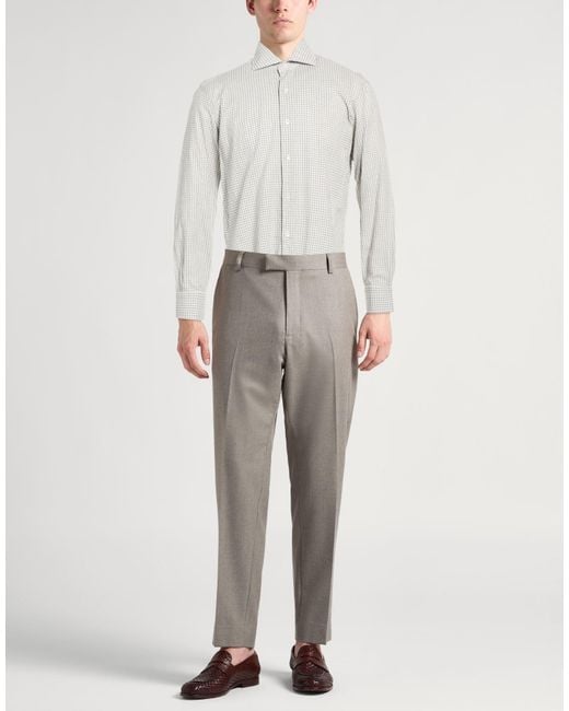 Barba Napoli White Culto Shirt Cotton for men