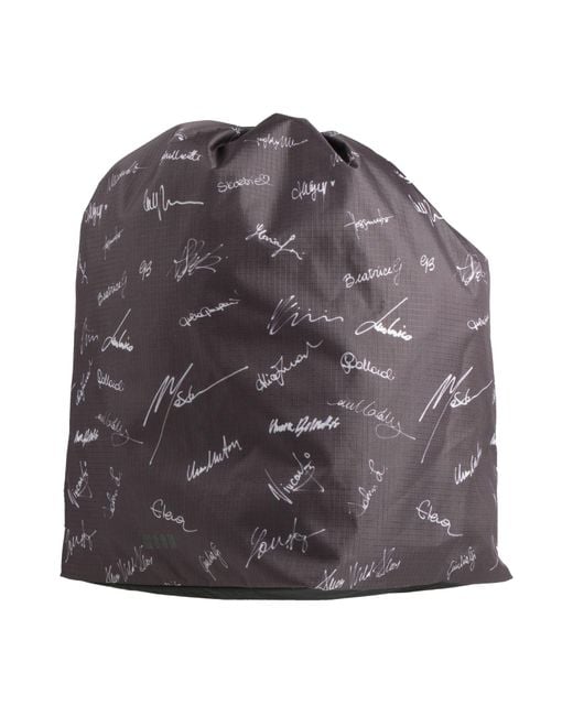 MSGM Gray Dark Backpack Textile Fibers for men
