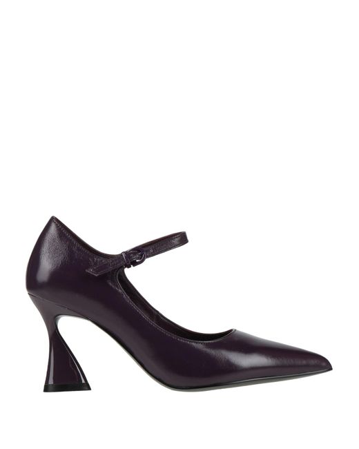 Jeannot Purple Plum Pumps Leather