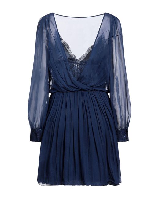 Alberta Ferretti Blue Mini Dress
